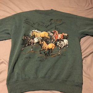 vintage horse sweater